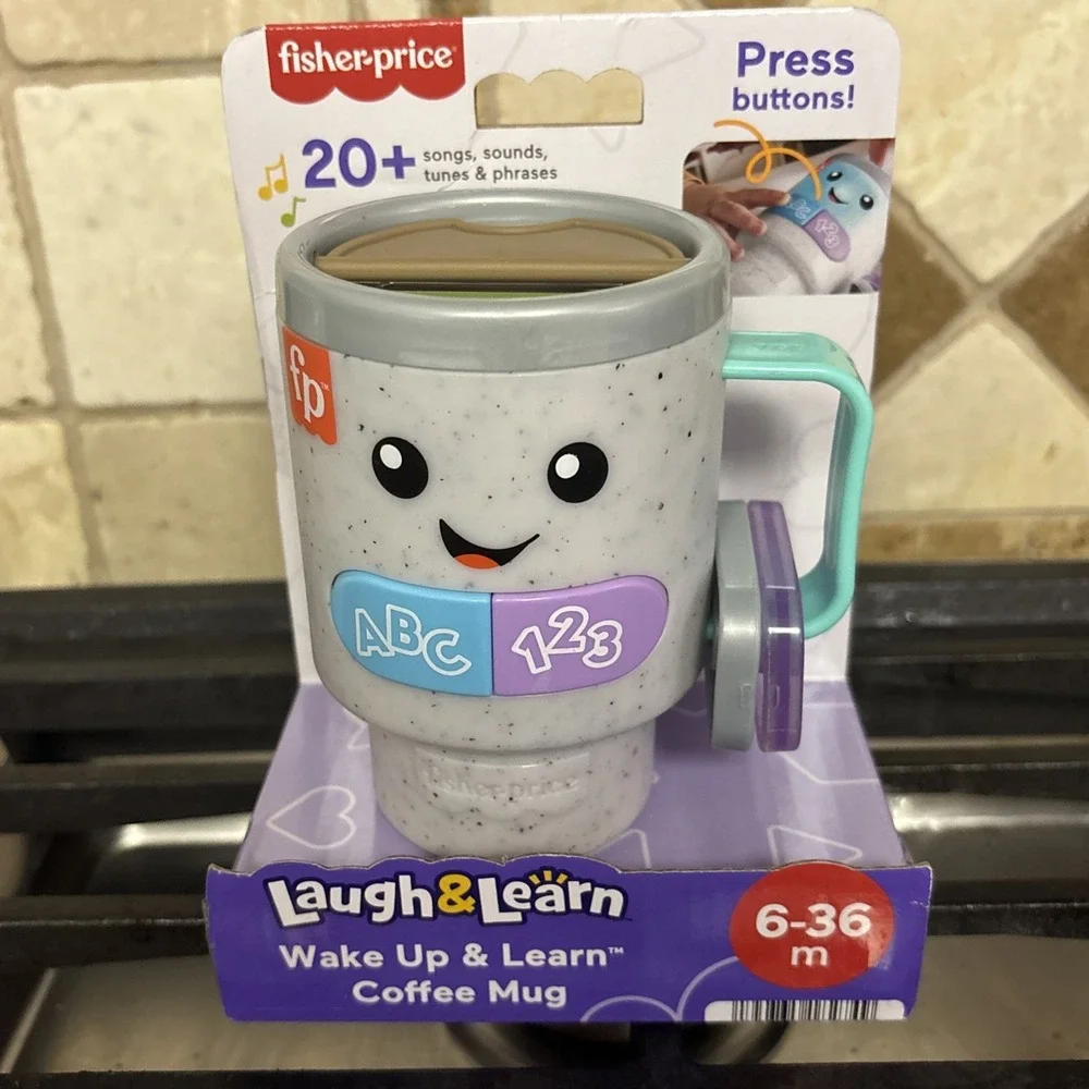 Brand New Fisher-price Laugh And Learn Wake Up & Learn Coffee Mug